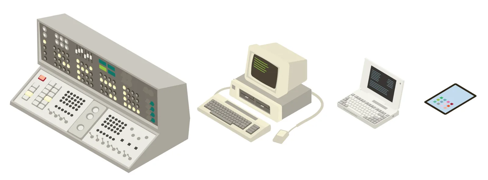 Computers and internet devices shrinking across generations